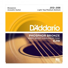 D'ADDARIO EJ19 стр. для акуст. гит., фосфор/бронза, Bluegrass, 12-56