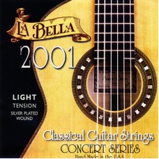 LA BELLA 2001 Light - струны для классической гитары - нейлон/обм. серебро/натяж.35,20 кг