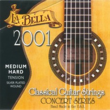 LA BELLA 2001 Medium Hard - струны - нейлон/обмотка серебро/сум.натяж. 36,35 кг